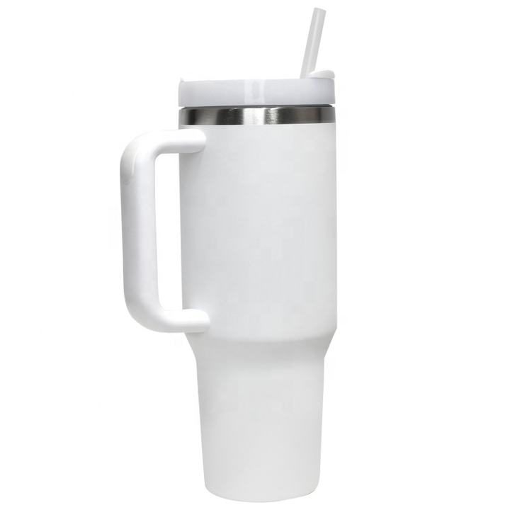 New Sport Style 40oz Large Double-Wal Insulated Cup Stainless Steel Travel car tumbler with Straw and handgrip Rapid Production Solutions Trade