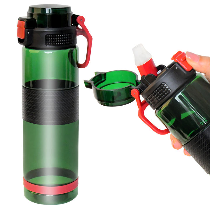 New Style Eco-friendly Plastic Sport Bottle Customized Color and Logo With Portable Handle BPA Free Leak-proof  Material Safe Export-Oriented Factory