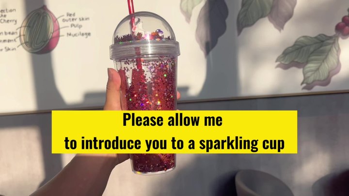 New product ideas 2024 customized 24oz plastic Travel mug double wall acrylic gift Drinking tumbler with bling paper insert Low-Cost Manufacturing