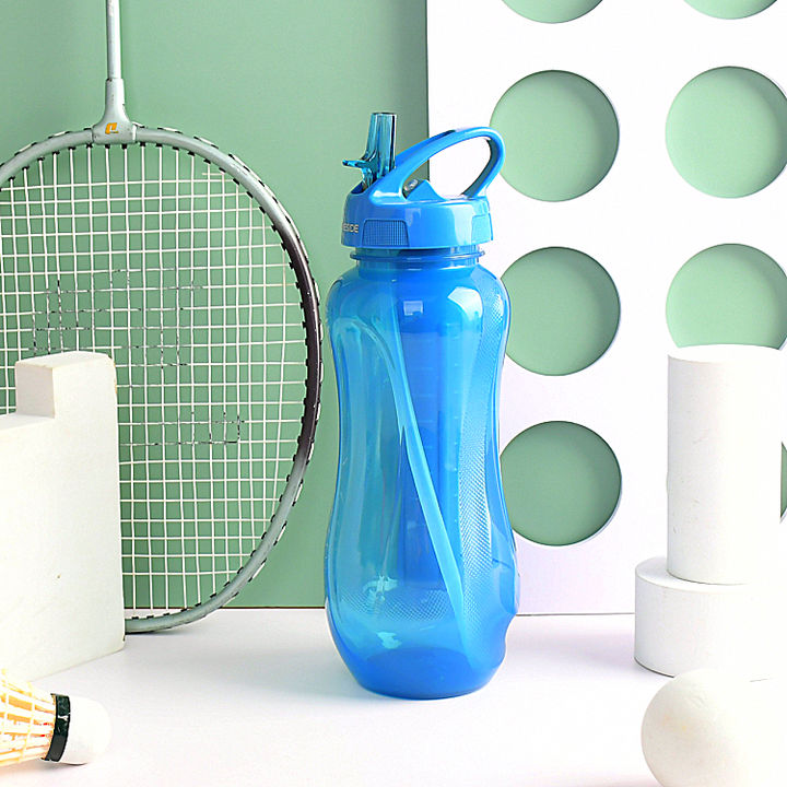OEM Custom color 750ml Summer Ice Tube Transparent Sports Plastic Popsicle Water Bottle with Portable straw handle Wholesale Supplier