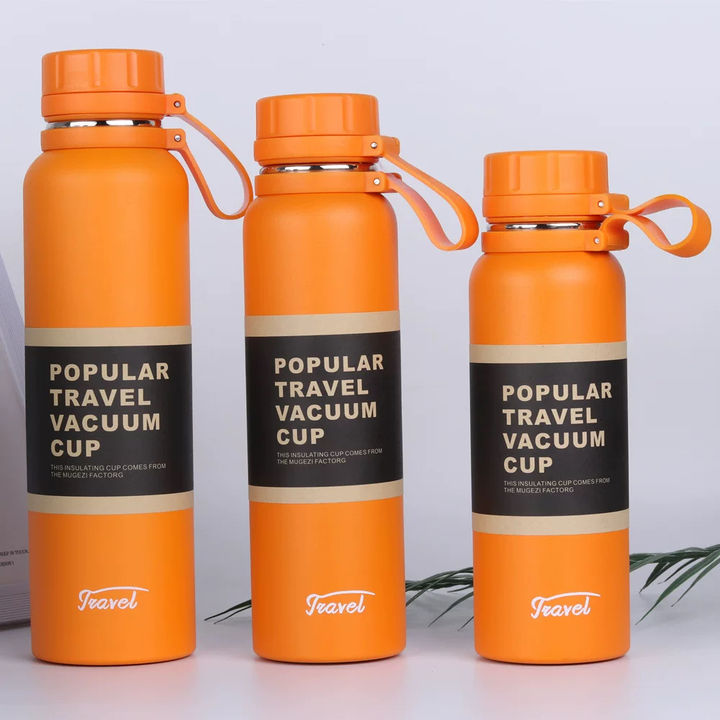 OEM/ODM BPA FREE Portable Stainless Steel Outdoor Small Mouth sport Water Bottle Vacuum Flasks With Silicone Belt Factory to Consumer Operations