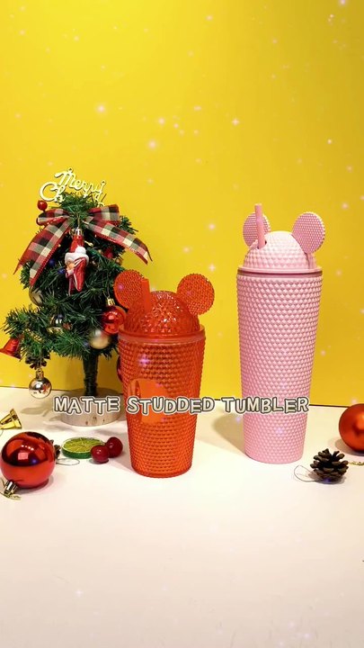 OEM/ODM FDA test 710ml/24oz High Capacity Coffee Cup plastic cold cup Durian cup Studded Tumbler with straw China Factory Direct Production