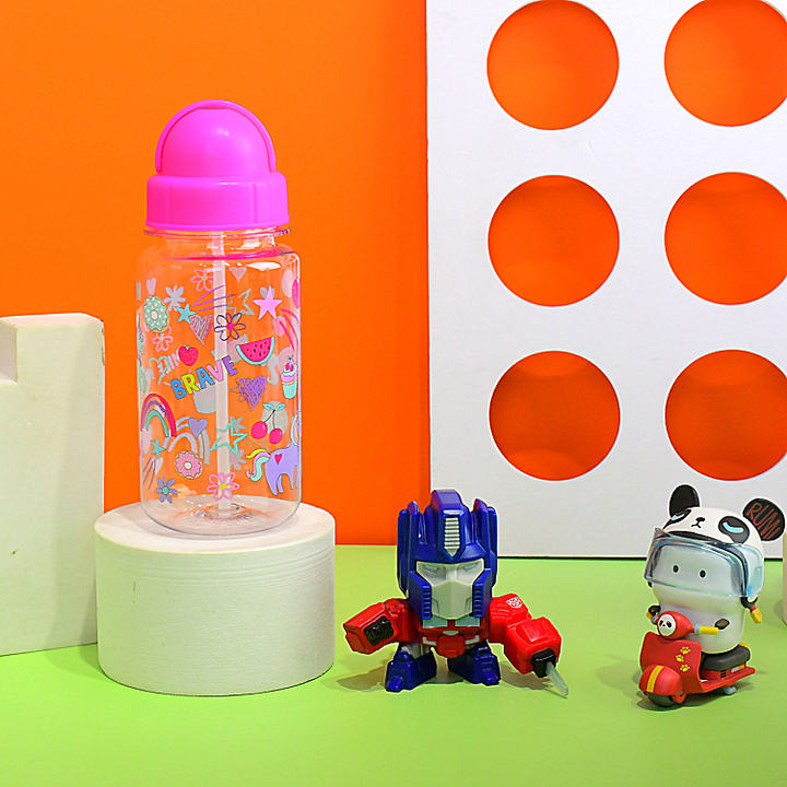 OEM/ODM Plastic Cup Gift Drinking Bottle Kids Cute Sippy Water Bottles Custom Logo and Color Bpa Free Sport Children Running Manufacturer and Supplier