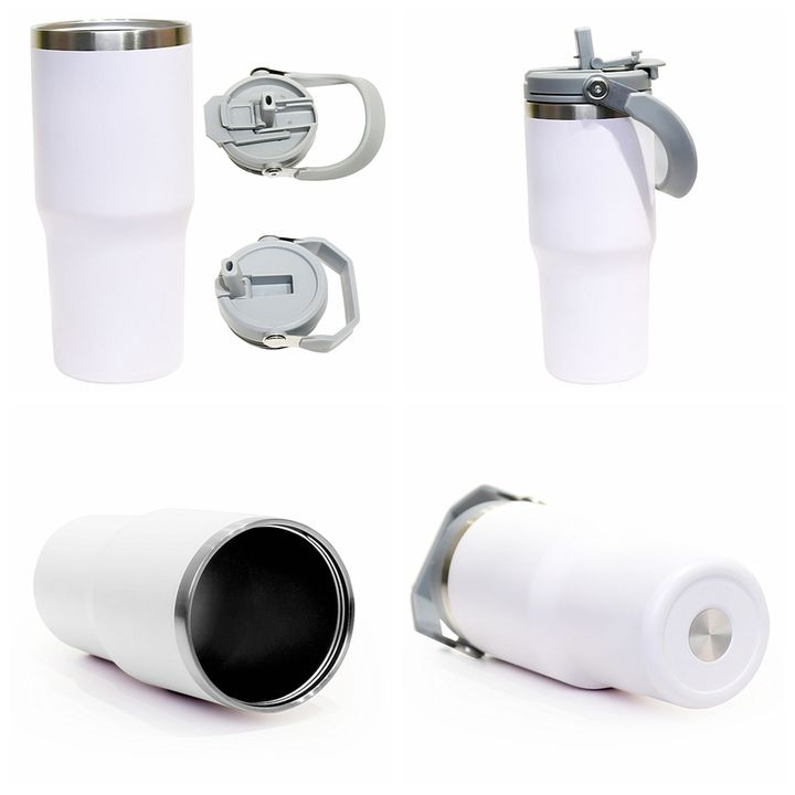 OEM/ODM customizable 20oz 25oz 30oz coffee mug stainless steel travel mugs insulated for hot and cold with handle and straw