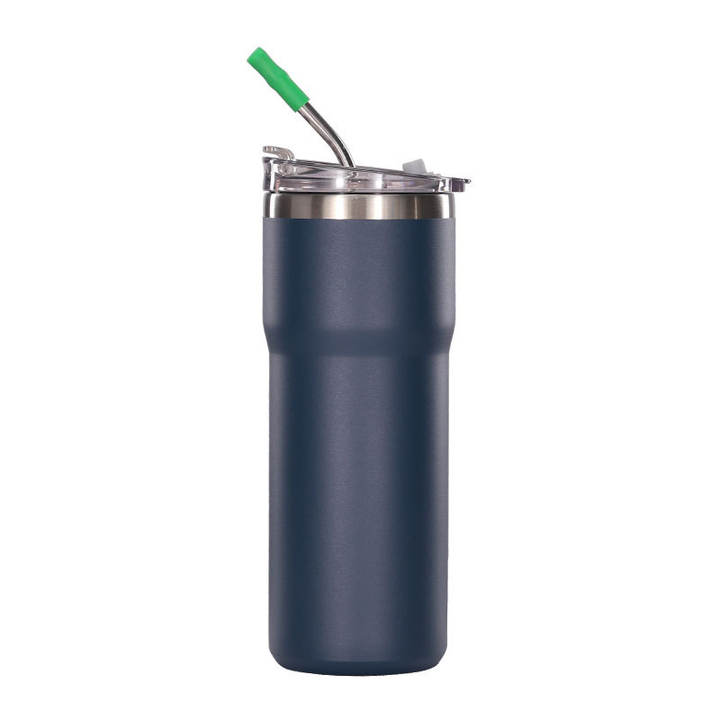 OXSY 600ml Double Walled Insulated Vacuum Stainless Steel Water Bottle Travel Coffee Mug With Flip Top Lid Discount Wholesale Direct
