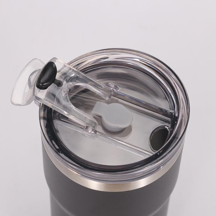OXSY 600ml Double Walled Insulated Vacuum Stainless Steel Water Bottle Travel Coffee Mug With Flip Top Lid Discount Wholesale Direct