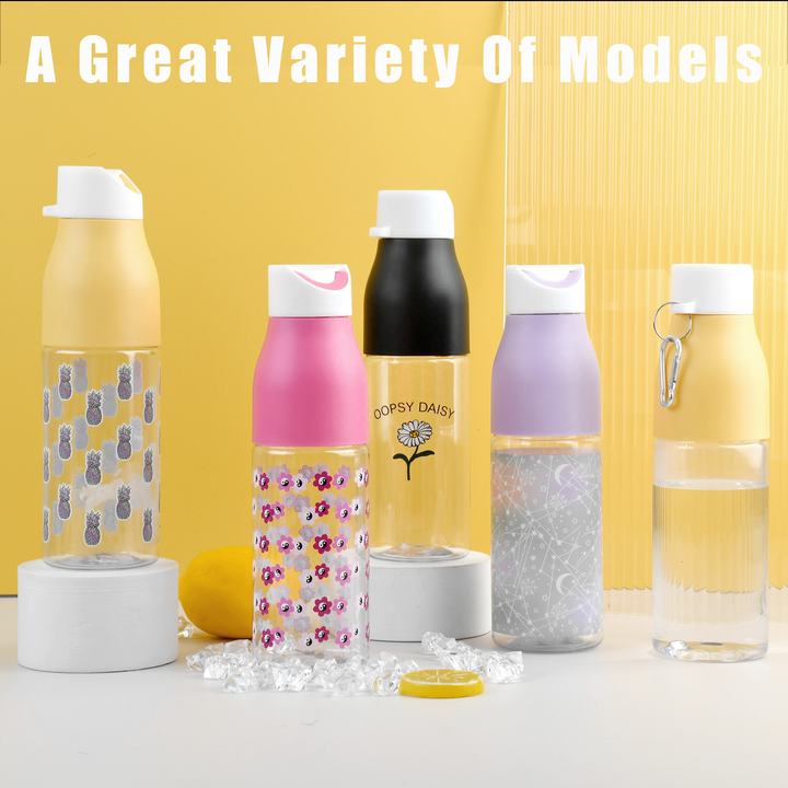 OXSY 720ml Reusable Free Hiking Cycling Bottle Cute Clear sport Plastic Water Bottle Direct Factory Wholesale