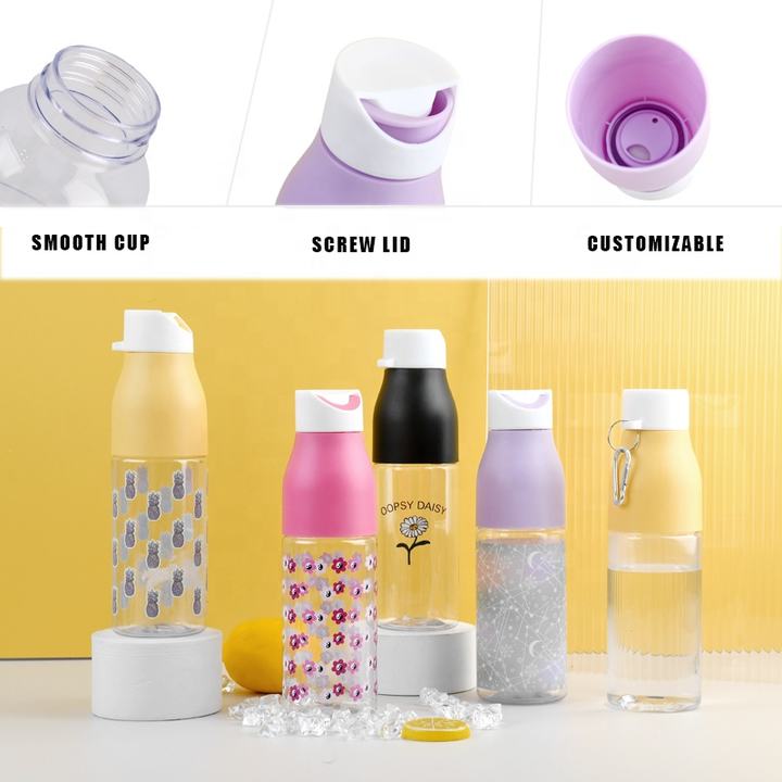 OXSY 720ml Reusable Free Hiking Cycling Bottle Cute Clear sport Plastic Water Bottle Direct Factory Wholesale