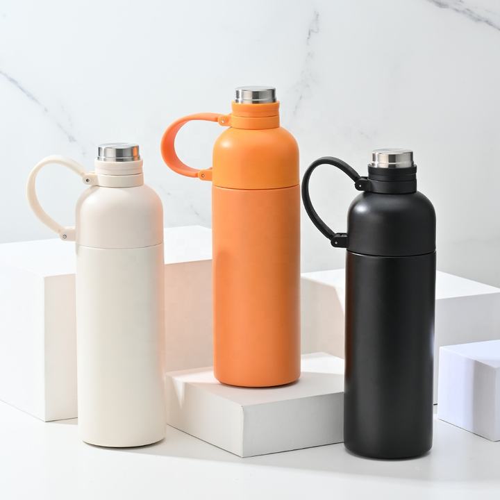 OXSY  Double Wall Thermo Flask 500ml Stainless Steel Outdoor Small Mouth Water Bottle Vacuum Flasks With Handle Industrial Bulk Supply