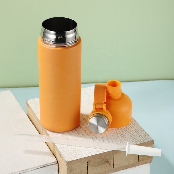 OXSY  Double Wall Thermo Flask 500ml Stainless Steel Outdoor Small Mouth Water Bottle Vacuum Flasks With Handle Industrial Bulk Supply