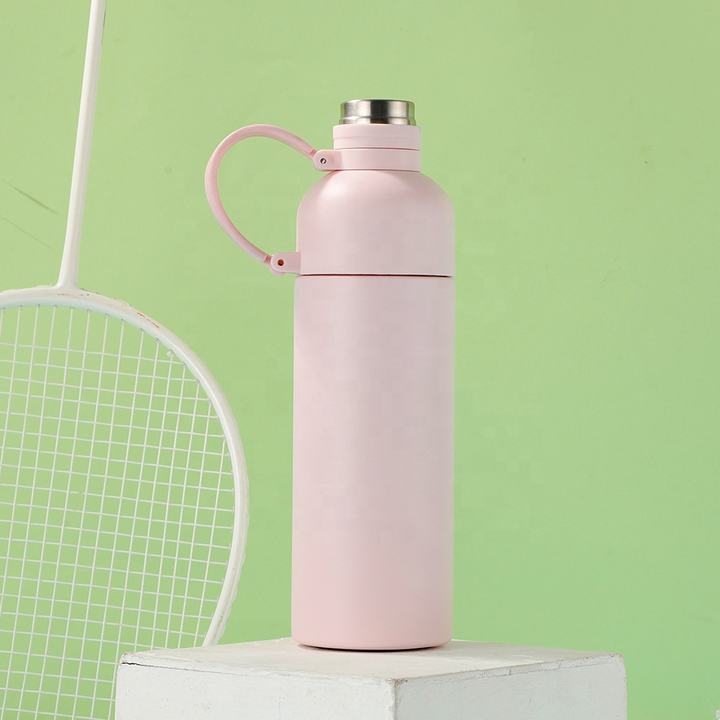 OXSY  Double Wall Thermo Flask 500ml Stainless Steel Outdoor Small Mouth Water Bottle Vacuum Flasks With Handle Industrial Bulk Supply
