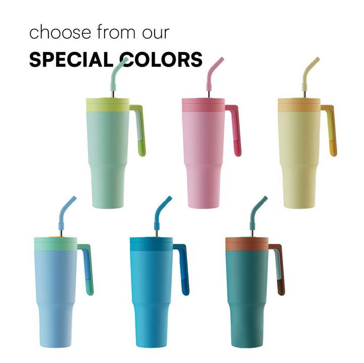 OXSY New Design Stainless Steel Cups Thermal Insulated 40OZ Tumbler With Handle Factory Pricing Supply