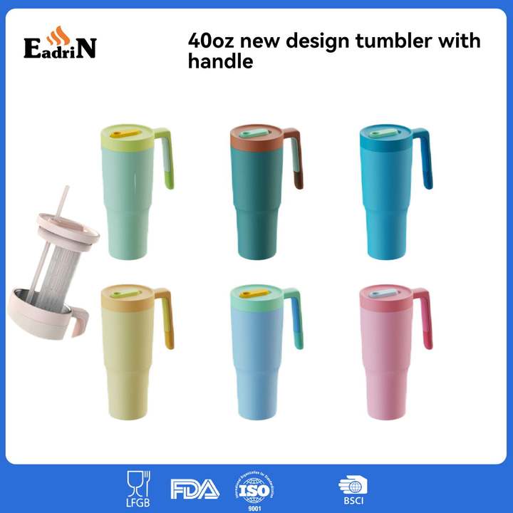 OXSY New Design Stainless Steel Cups Thermal Insulated 40OZ Tumbler With Handle Factory Pricing Supply