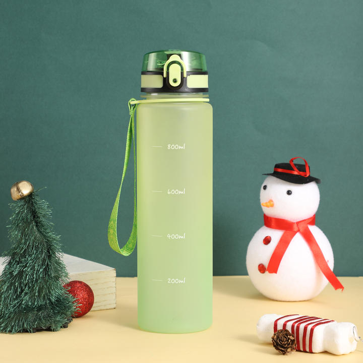 OXSY Water Bottle with Rope BPA Fres Plastic Outdoor Sport Leak-proof Kids Adult Custom Logo 1000ml Drinkware Unisex Camp China Exporter