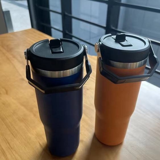 Outdoor Portable 20oz Water Bottle Stainless Steel Insulated Vacuum Flask Travel Water Bottle With Handle Export Factory Supplier