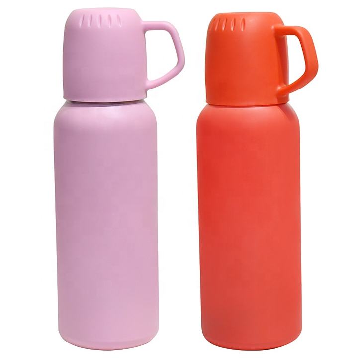 Pink orange cute girls Double Wall Colorful Sport travel camping outdoor Thermos Vacuum Flask Set Stainless Steel Vacuum Flask Rapid Production Solutions Processing