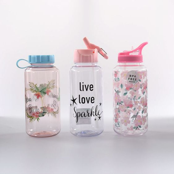 Plastic Water Bottle Minimalist Running Drinkware Sustainable Business Adults 32oz Custom Logo BPA Free Tritan 1L Gifts 3000pcs Large Order Wholesale Export