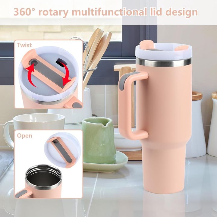 Portable 40 Oz Tumbler Stainless Steel Vacuum Insulated Travel Mug for Iced Coffee Hot and Cold Tea Beverages Wholesale B2B Pricing Pricing