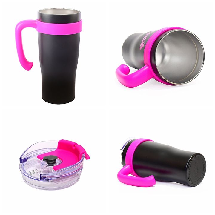 Portable Black pink 1100ml Double vacuum insulation SUS304 stainless steel Travel Mug With Customizable logo Manufacturing Services Export