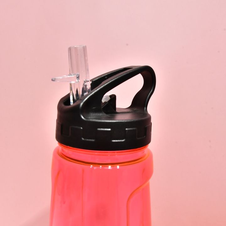Portable Customized Color logo Drinking Bottle Plastic Travel Bpa Free Camping Unisex sport Water Bottle with straw High-Volume Manufacturing Trade