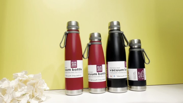 Portable Leakproof vacuum insulated reusable Heat insulation and colding 304 stainless steel double wall vacuum bottle Quality Manufacturing Processing
