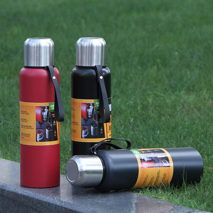 Portable Leakproof vacuum insulated reusable Heat insulation and colding 304 stainless steel double wall vacuum bottle Quality Manufacturing Processing