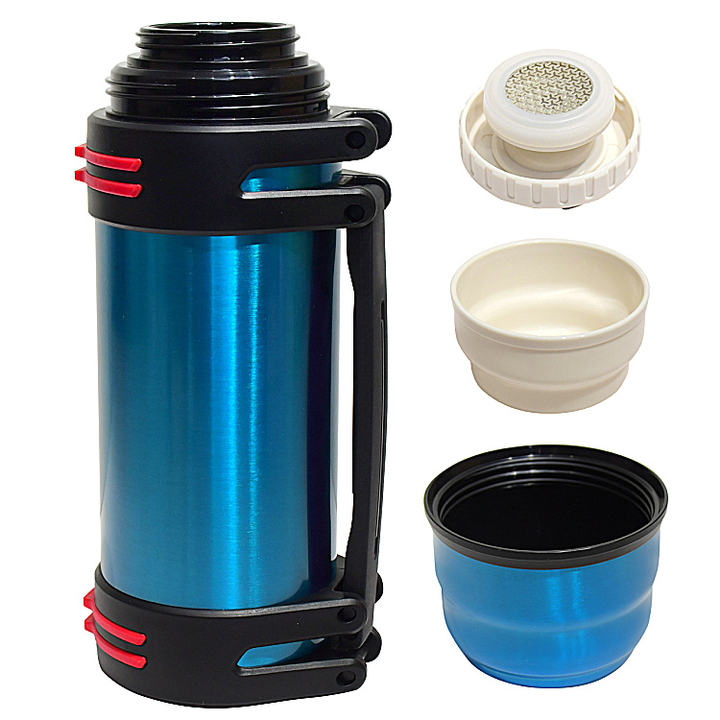Portable durable BIG capacity 1200ml Double wall outdoor travel camping sport Stainless steel vacuum flasks with handle Custom Manufacturing