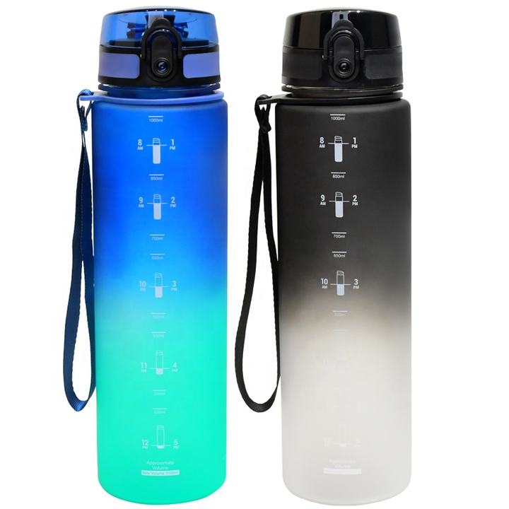 Quickly delivery Gym Bottles 32oz/1000ml BPA Free  plastic Sport water Bottle IN Stock WITH filter Export Factory Supplier