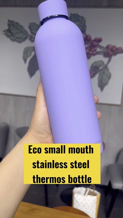 RTS 500ml small mouth Drinking rubber paint stainless steel  Double Wall  vacuum flasks thermos drinking water bottle Large Order Wholesale Outlet