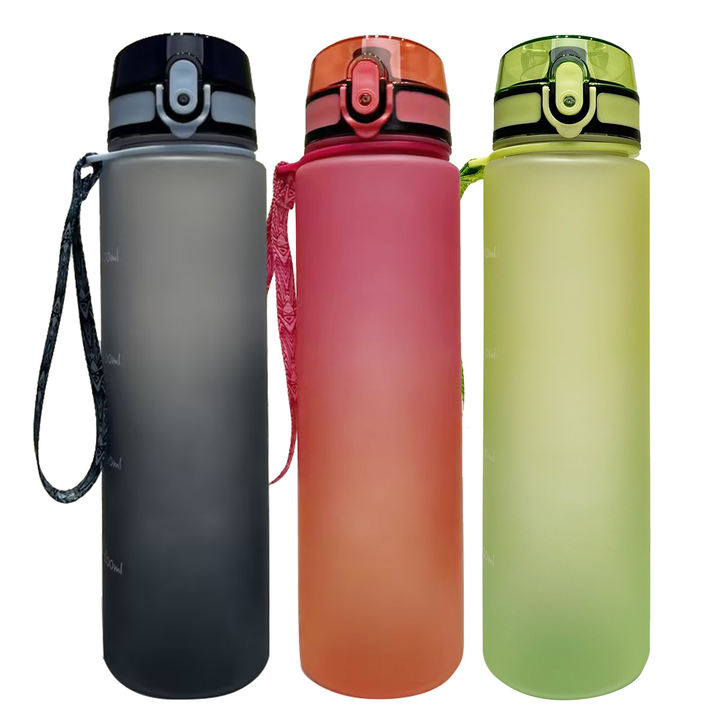 RTS Fitness bottle cup In Stock  food grade 32oz bpa free drinkware with lock 1L SPORT WATER BOTTLE with bounce lid and rope Wholesale Distribution Center Customization