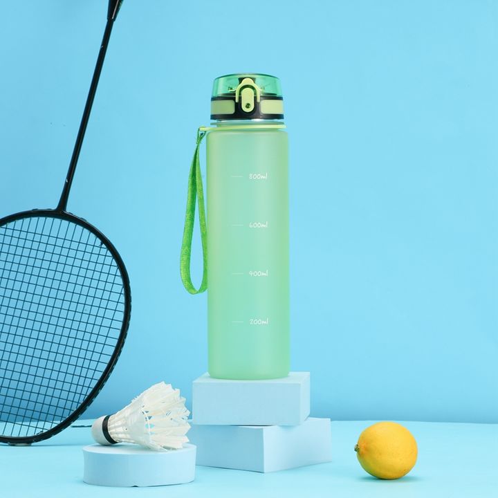 RTS SPORT GYM FITNESS TRAVEL DRINKING BOTTLE 1000ml/32oz plastic water bottle with time marker and waterline Direct Supplier Pricing Custom Solutions