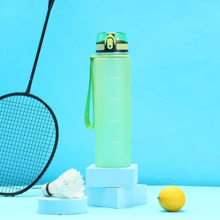 RTS SPORT GYM FITNESS TRAVEL DRINKING BOTTLE 1000ml/32oz plastic water bottle with time marker and waterline Direct Supplier Pricing Custom Solutions