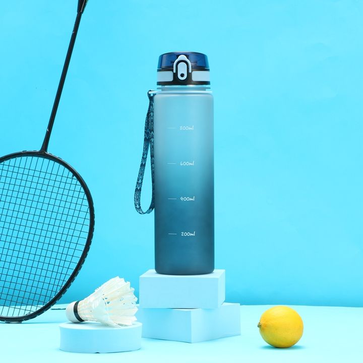 RTS SPORT GYM FITNESS TRAVEL DRINKING BOTTLE 1000ml/32oz plastic water bottle with time marker and waterline Direct Supplier Pricing Custom Solutions