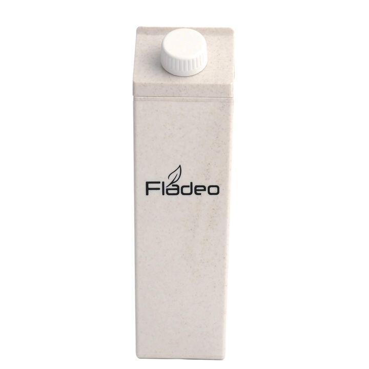 Ready to ship High Quality 500ml Biodegradable  Drink Milk Square Tumbler Plastic Water Bottle with lid