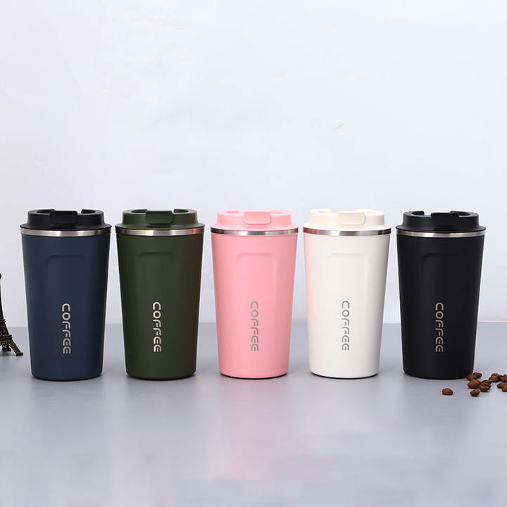 Screw Lid Thermal Coffee Mug Mugs for Gift 304 Stainless Steel Coffee Tumbler Car Travel Custom Logo Sublimation 380 Ml 510 Ml Direct Trade Wholesale