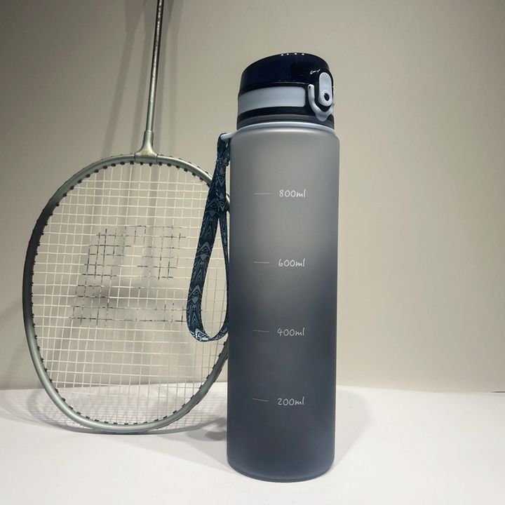 Sk Sport Water Bottle with Rope and Tea Infuser Bpa Flip Lid Drinkware Free Plastic Fitness Travel Unisex Camp in Stock 32oz 1L