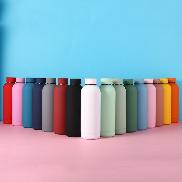 Small Mouth Water Bottle Cups Vacuum Flasks Thermoses Insulated Vacuum Thermos Flask CLASSIC Drinkware 304 Stainless Steel Rapid Production Solutions Trade