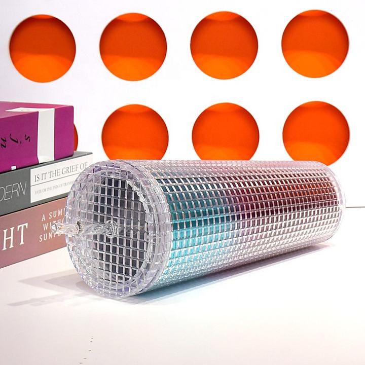 Source factory Low price OEM/ODM 24oz Corn Pattern Rainbow Color plastic Acrylic Crystal Grid Mat Tumbler with blank logo spot Custom Manufacturing B2B