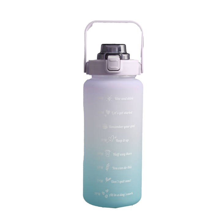 Sport Fitness 2L Motivacional Water Bottle Camping Adults Plastic Cups Portable Leakproof Tritan BPA Free Custom Logo Plastic Factory to Consumer Hub