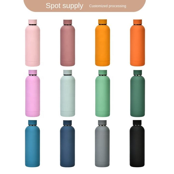 Stainless Steel Outdoor Frosted Water Bottle Portable Sports Cup Custom Mug Stainless Steel Vacuum Flasks & Thermoses Rapid Production Solutions