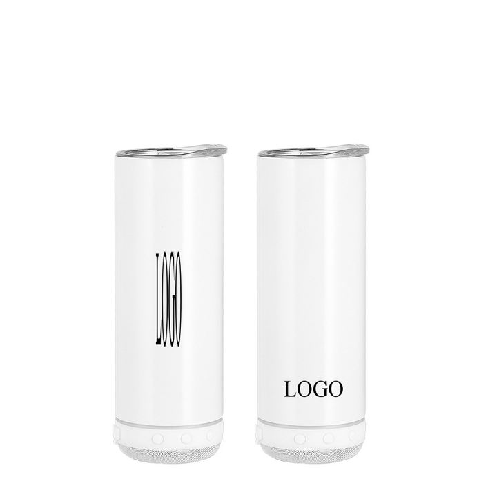 Straight Cups Tooth Speaker Tumbler Sublimation Music Cup Travel Mugs Drinkware with Lids Stainless Steel Double Wall 20oz 394g ODM Manufacturing Efficiency