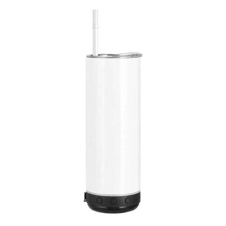 Straight Cups Tooth Speaker Tumbler Sublimation Music Cup Travel Mugs Drinkware with Lids Stainless Steel Double Wall 20oz 394g ODM Manufacturing Efficiency