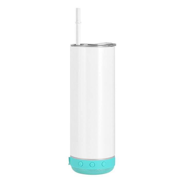 Straight Cups Tooth Speaker Tumbler Sublimation Music Cup Travel Mugs Drinkware with Lids Stainless Steel Double Wall 20oz 394g ODM Manufacturing Efficiency