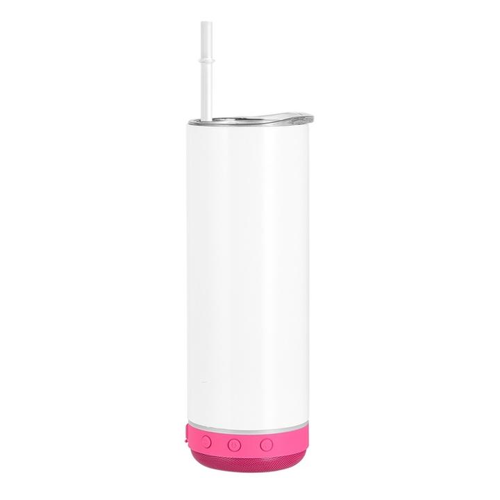 Straight Cups Tooth Speaker Tumbler Sublimation Music Cup Travel Mugs Drinkware with Lids Stainless Steel Double Wall 20oz 394g ODM Manufacturing Efficiency