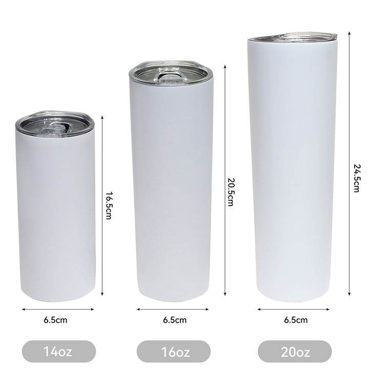 Straight Tumblers DIY Mug Sublimation Water Cup Stainless Steel Wholesale Double Wall 16oz/20oz/30oz Travel Mugs Drinkware 20oz China Factory Direct
