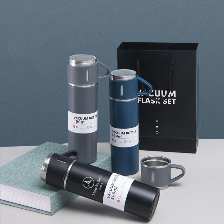 Thermos Cups Water Bottle Cup Coffee Mug Gift Set Vacuum Flask Hot Selling Double Wall Portable 304 Stainless Steel CLASSIC Bulk Manufacturing Processing