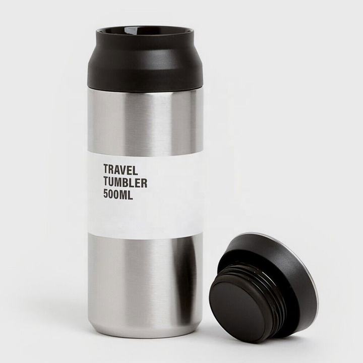 Travel Double Vacuum Insulated 18/8 Stainless Steel Water Bottle Simple Office Coffee Cup Portable Custom Manufacturing