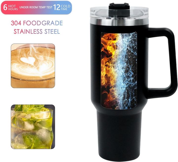 Travel Mug for Hot and Cold Beverages Double Wall Vacuum Sealed Insulated Tumblers 40oz Stainless Steel Tumbler with Handle Production Facility Export