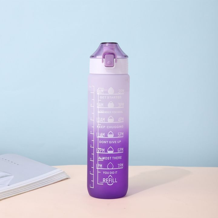 Unisex  Portable Camp American Style 32oz BPA FREE Leakproof custom logo Fitness Gym Plastic Sport Water Bottles with straw Wholesale B2B Pricing