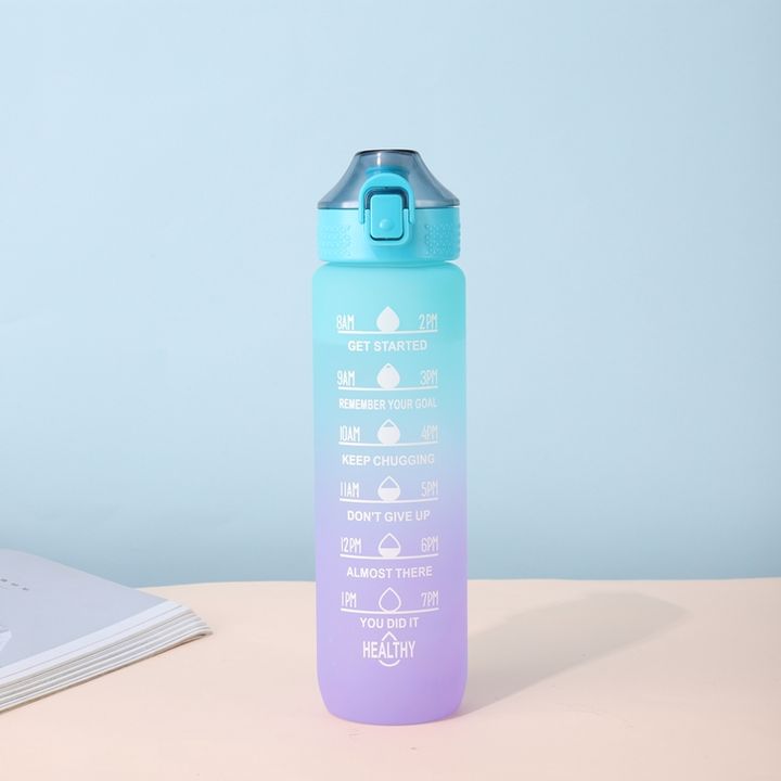 Unisex  Portable Camp American Style 32oz BPA FREE Leakproof custom logo Fitness Gym Plastic Sport Water Bottles with straw Wholesale B2B Pricing